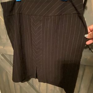 pin stripe pencil skirt